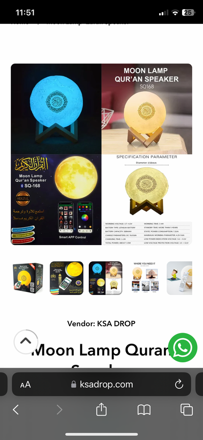 Moon Lamp Quran Speaker